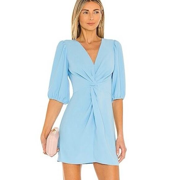 Amanda Uprichard Dresses & Skirts - Amanda Uprichard Susannah Dress Womens Small Pacific Blue Twist‎ Front Cocktail